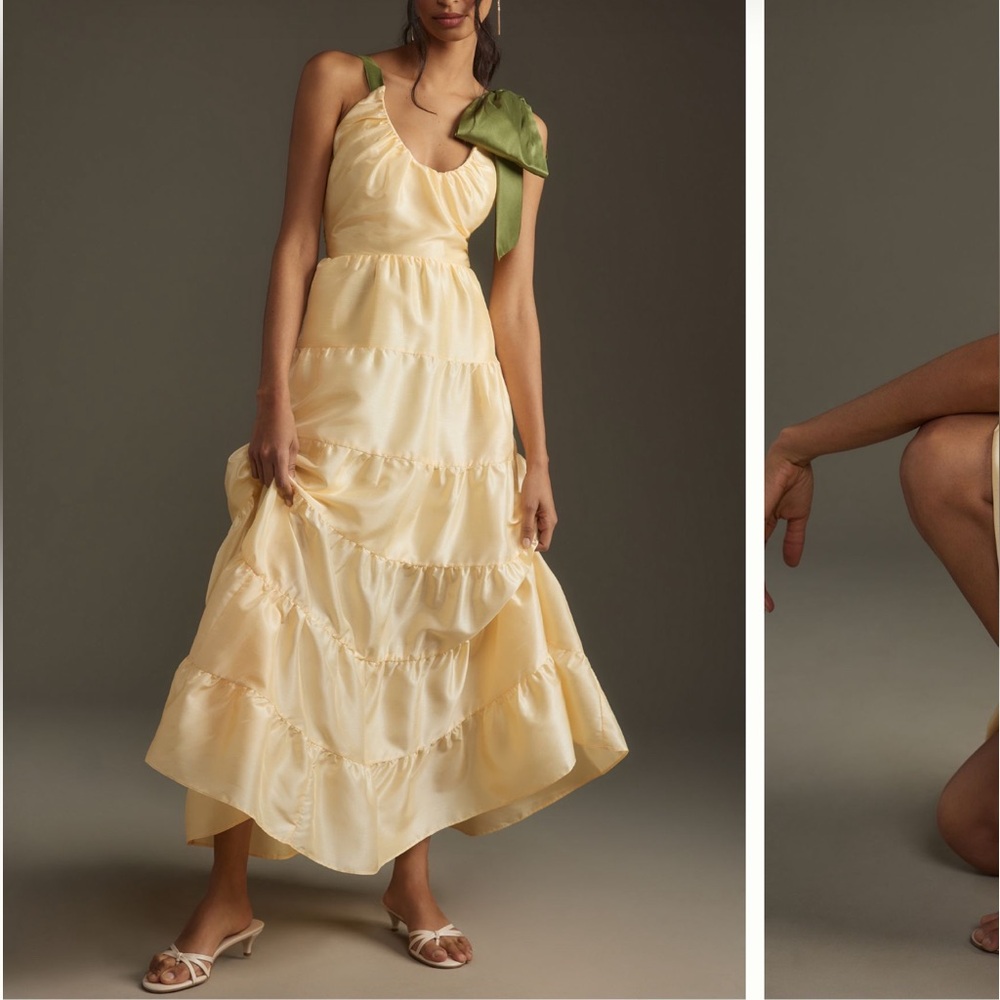 Hutch Scoop Neck Tiered Maxi Dress